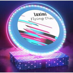 Light Up LED Flying Disc,114 Pcs RGB LED Lights, 10 Light Modes Waterproof